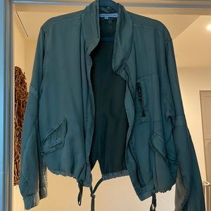 Young, Fabulous, and Broke zip-up jacket